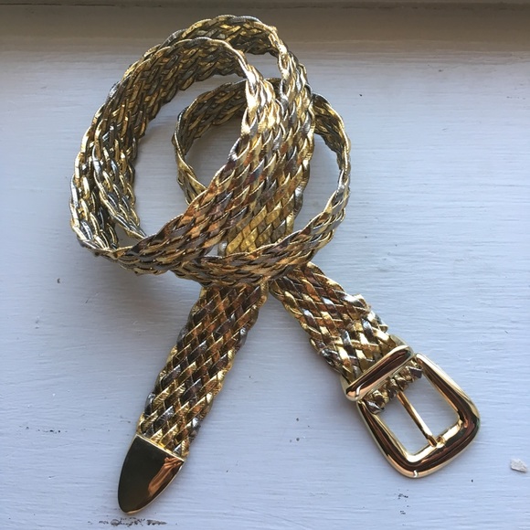 gold braided belt